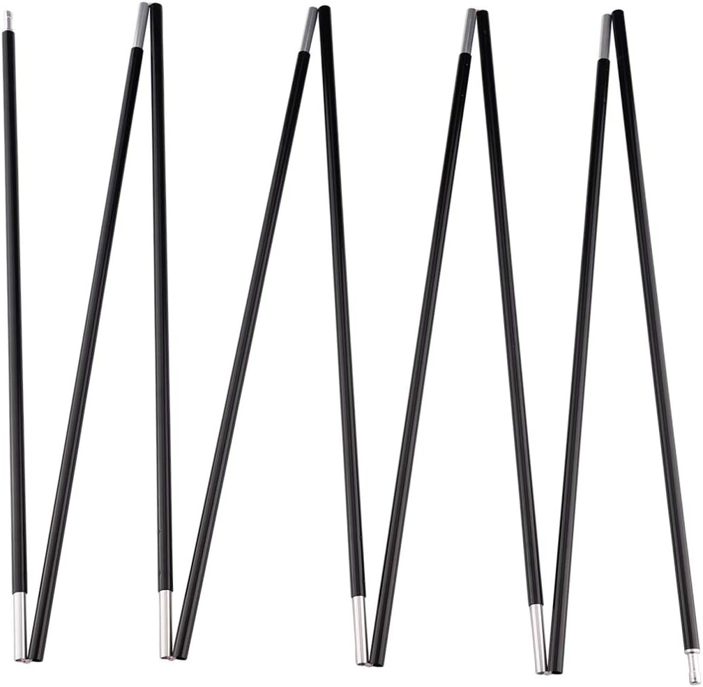 Aluminum Tent Poles Replacement, Fits Both Female and Male Ends, Lightweight Tent Pole Repair Kit, 7001 Aluminum Alloy T6 Heated