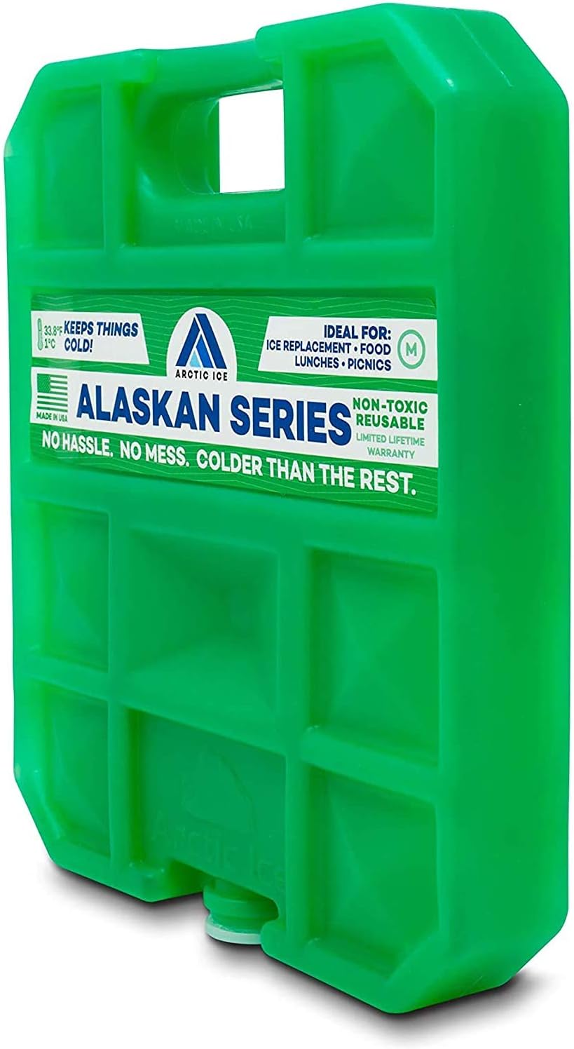 Arctic Ice Alaskan Series Reusable Ice Pack - Long-Lasting, Freezes at 32°F for Food & Drinks