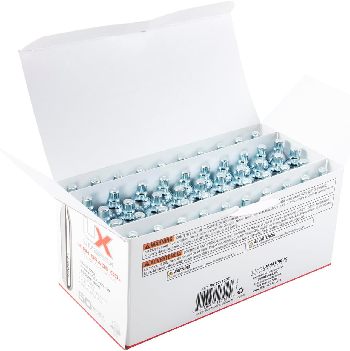 Umarex High-Grade CO2 Cartridges for Pellet Guns