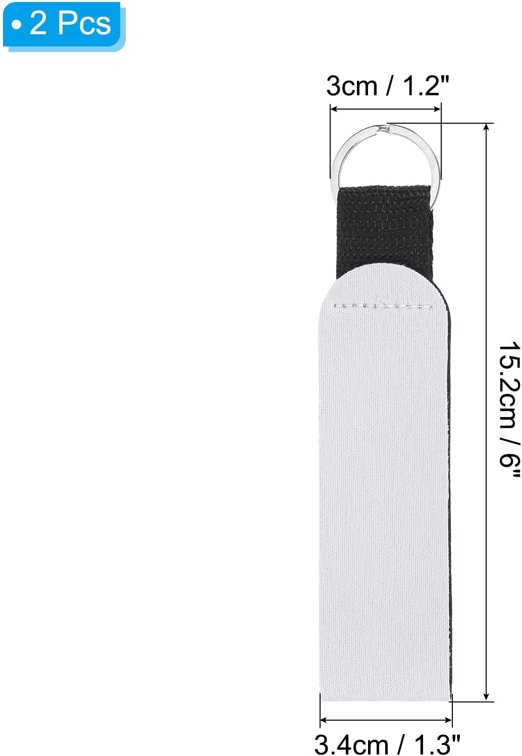 Waterproof Neoprene Keychain | Buoyant Floating Key Ring for Outdoor Sports