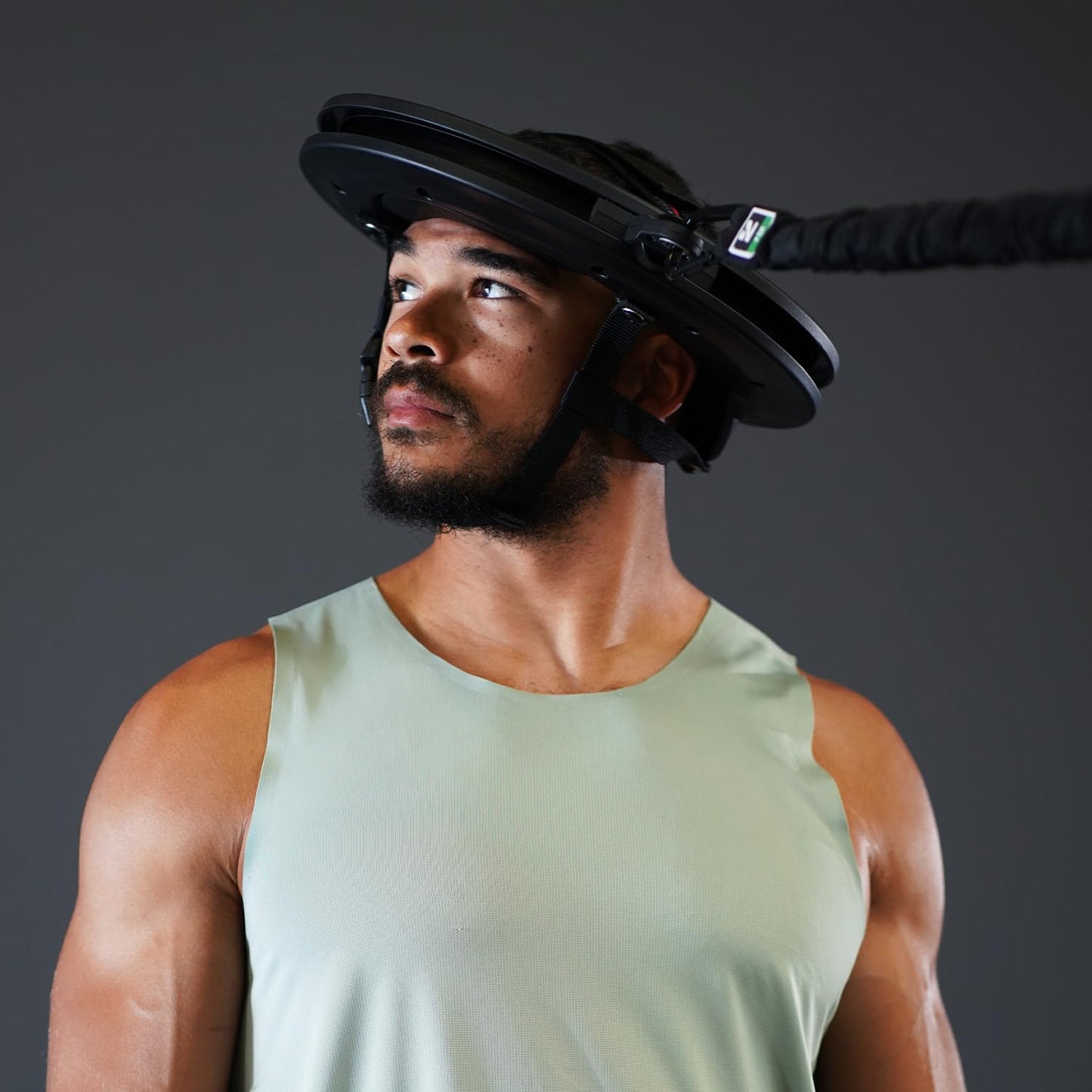 Iron Neck Resistance Band, Durable Exercise Band with Steel Carabiners for Neck Training, Strength Workouts, Stretching, and Rehab (Strength Kit)