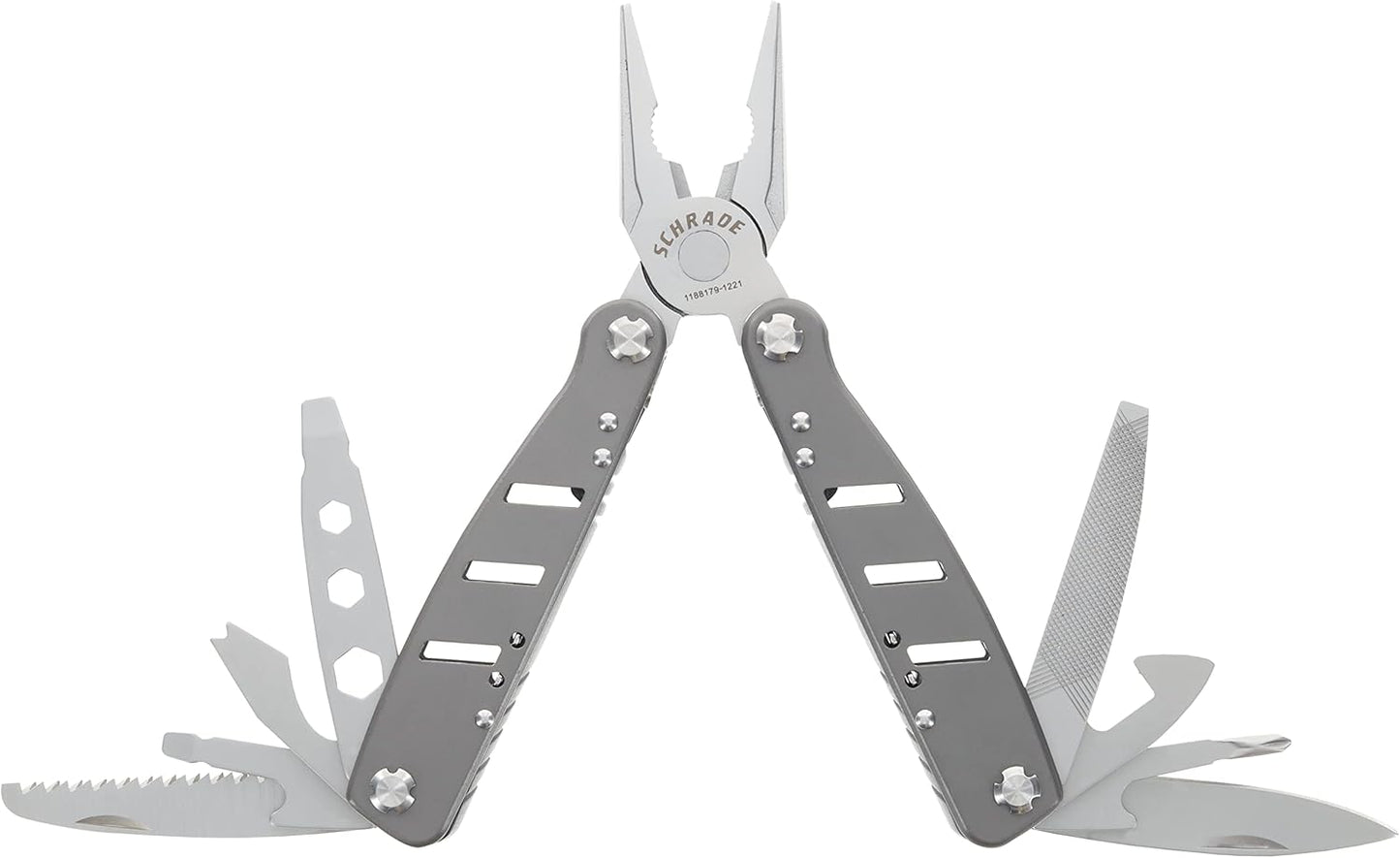 Schrade Delta Class Callous Multi-Tool 6.5in with 14 Tools in 1 Made of 2Cr Stainless Steel for EDC