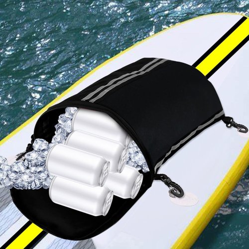 MiOYOOW Paddleboard Deck Bag, Waterproof Paddleboard Deck Organizer Reflective Stand Up Paddleboard Storage Accessories with Hooks for Paddle Board Surf Board Kayak Boat Canoe