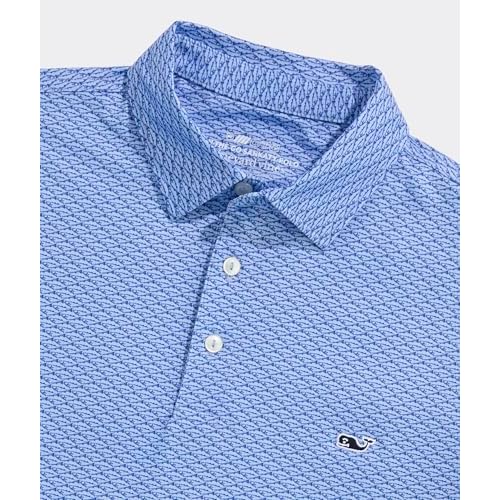 vineyard vines Mens Printed Sankaty Performance Polo