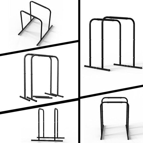 leikefitness Pull Up Dip Station Strength Training Dip Stands Station Tricep Dips Push-Ups For Home Gym