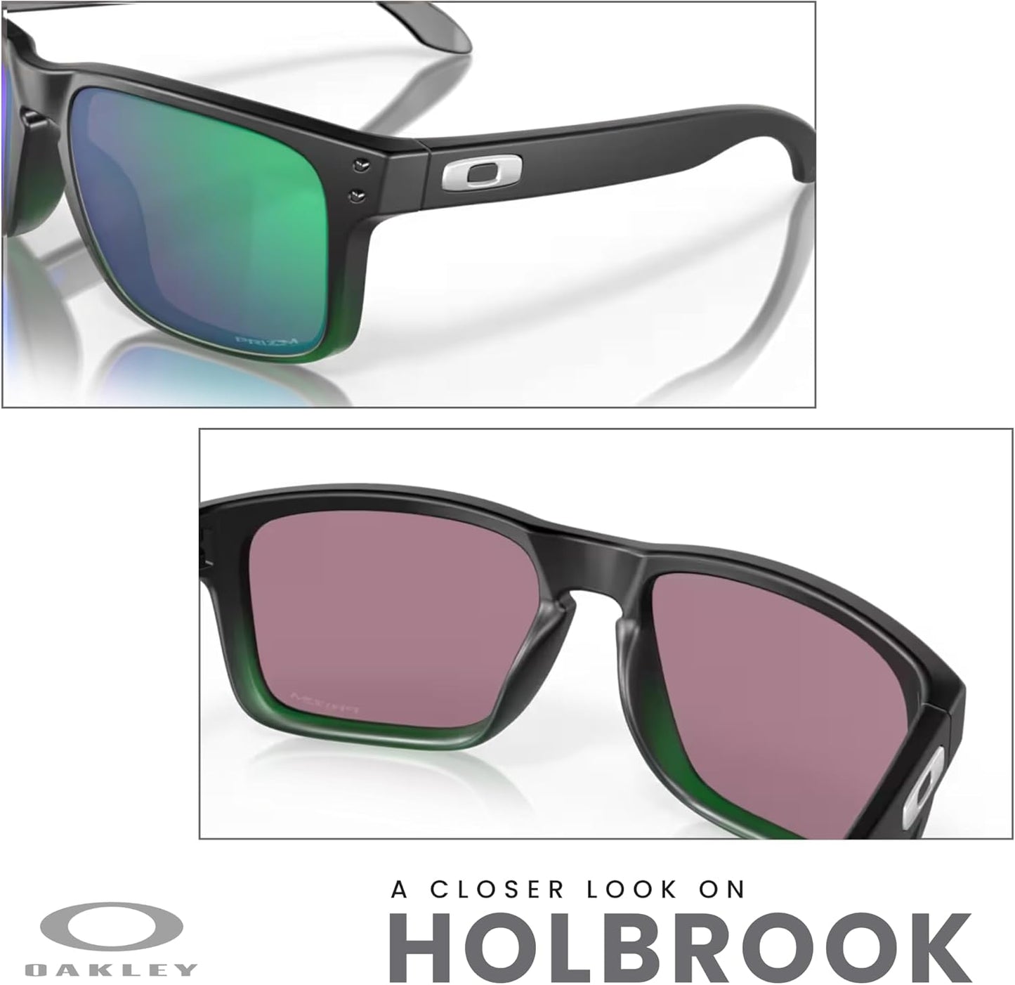 OAKLEY Holbrook OO9102 Square Sunglasses for Men+ Bundle Accessory Leash Kit, Microfiber Pouch