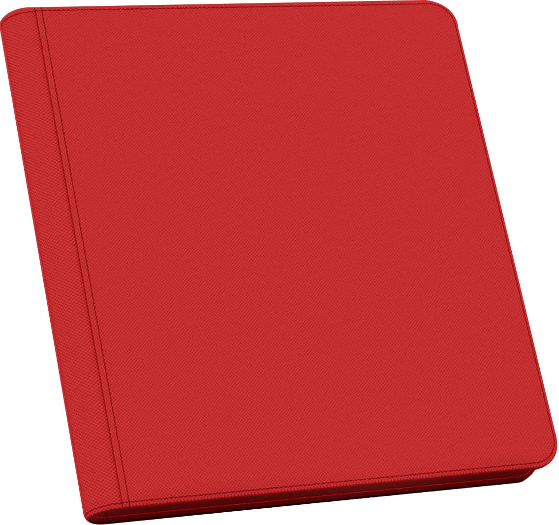 60 Pockets Graded Card Binder, Toploading PSA Slab Holder Album, PU Leather Graded Card Storage Binder, Premium 6 Pocket PSA Card Binder Album with Sleeves (Red)