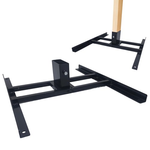 YUEYIN Target Stand Base for AR500 Steel Shooting Targets, Compatible with 2x4 Wooden/Steel Posts, Metals, H-Shape, Black