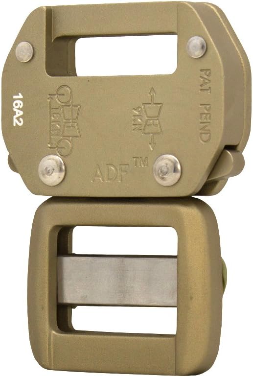 Aluminum Belt Buckle - Coyote Brown - Raptor II Tactical Military Police Aluminum Quick Release 1" Belt Buckle