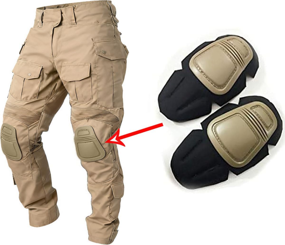 Tactical Military Paintball Elbow Knee Pads Airsoft Combat Protective Set