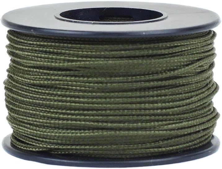 Atwood Mobile Products Micro Sport Cord 1.18mm X 125 Ft Small Spool Lightweight Braided Cord (Olive Drab Green)