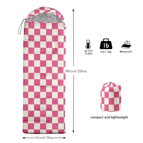 Sleeping Bags for Adults and Kids Backpacking Camping Sleeping Bags for Girls and Boys Lightweight Waterproof Cold/Warm Sleeping Bag for All Season