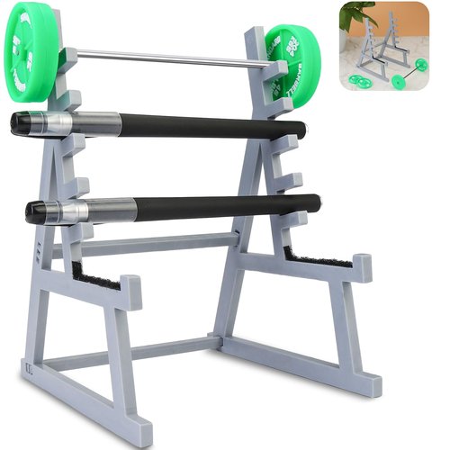 Dexspoeny Squat Rack Pen Holder,Fun Desk Accessories for Office,Funny Pen Holder for Men,Home Mini Weight Rack Pencil Holders for All Fitness
