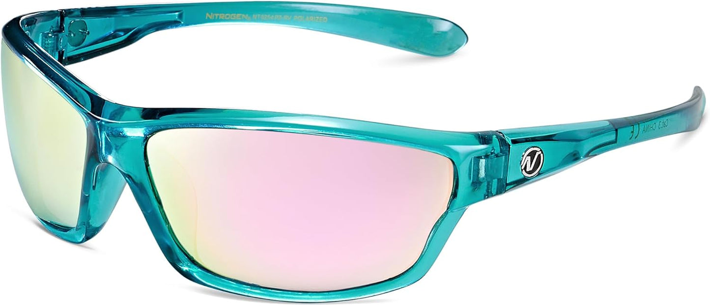 Nitrogen Polarized Wrap Around Sport Sunglasses for Men Women UV400 Driving Fishing Running Sun Glasses