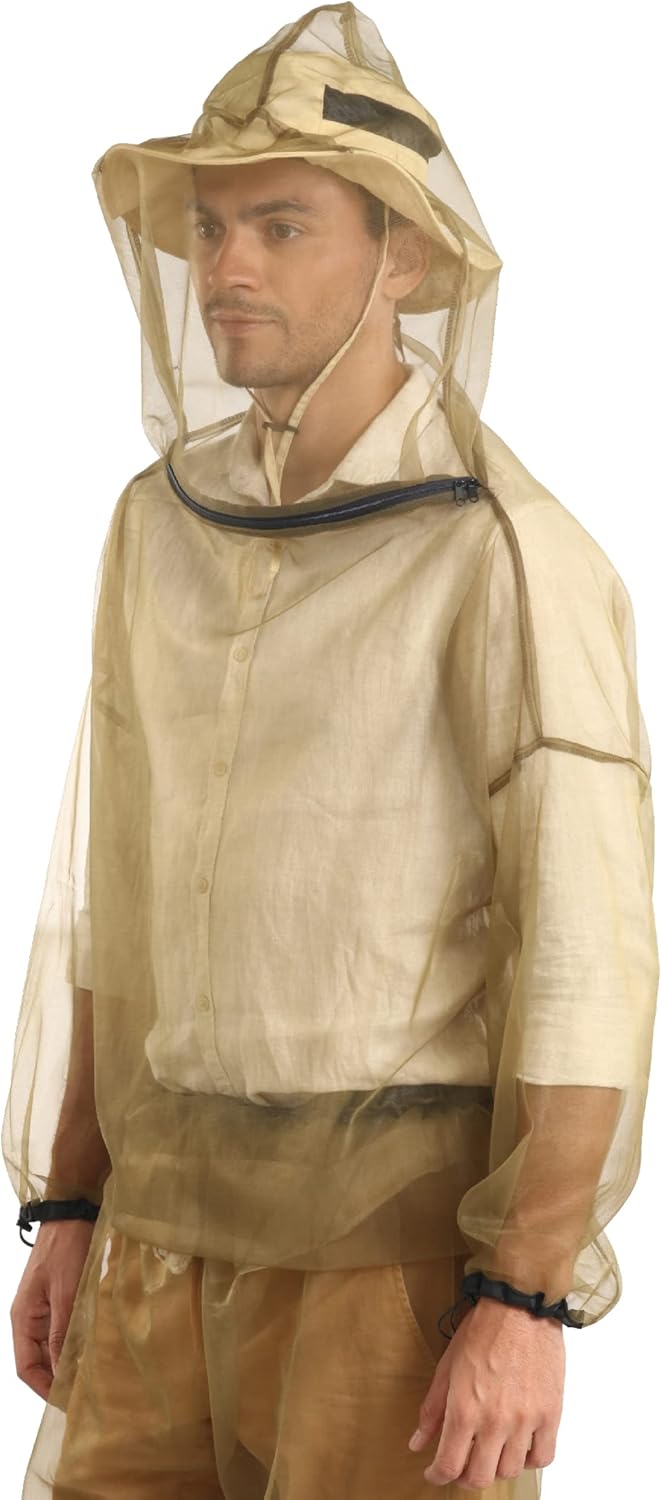 Tough Outfitters Mosquito Suit Jacket & Pants - Mosquito Repellent Clothing for Men & Women - Insect, Bug Proof Net Mesh Suit for Gardening & Outdoor - from Flies, Tick, Gnats - Large