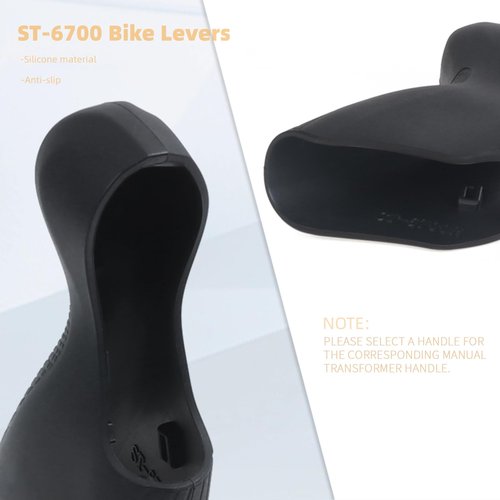 SUKOUSRAM Bike Brake Levers Hoods Compatible with Ultegra ST-6700 Grips Pair of Black