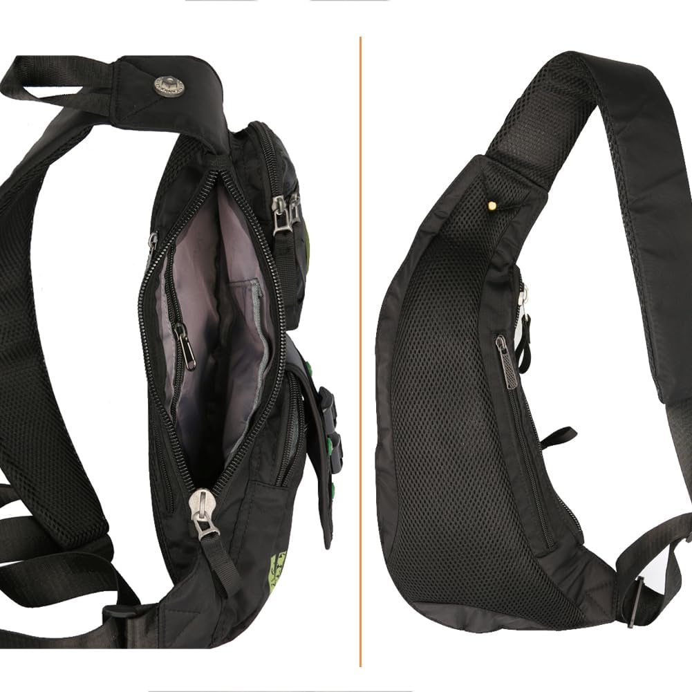 Nylon Sling Chest Bag Daypack Bicycle Travel Gym Backpack