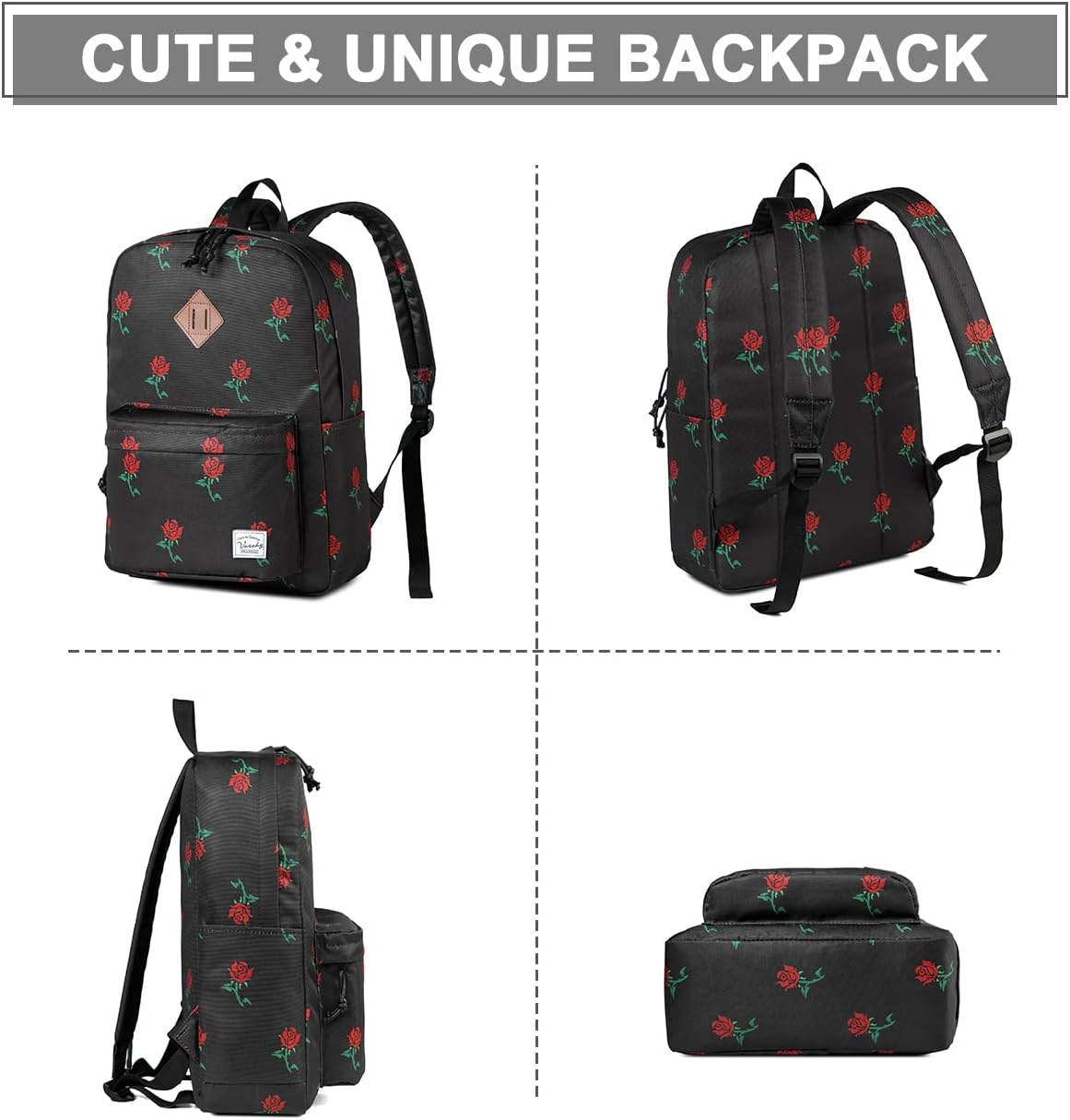 VASCHY Backpacks Handbags, Lavender, M