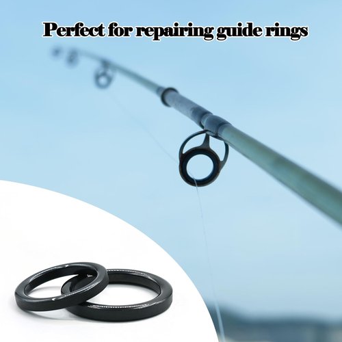 Natufish Fishing Rod Eyelet Repair Kit 28Pcs Fishing Ceramic Rings Replacement Set,14 Sizes Fishing Pole Rod Tip Eyes Repair Accessories