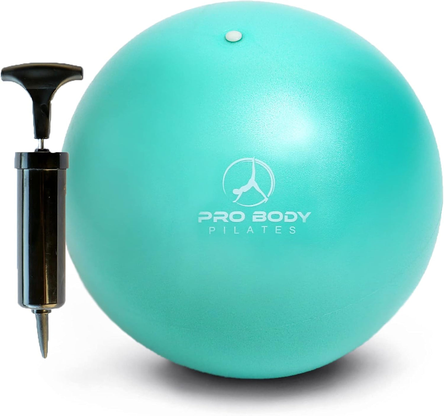 ProBody Pilates Small Exercise Ball with Pump - 9 Inch Workout Ball for Stability, Barre, Yoga, Core & Physical Therapy