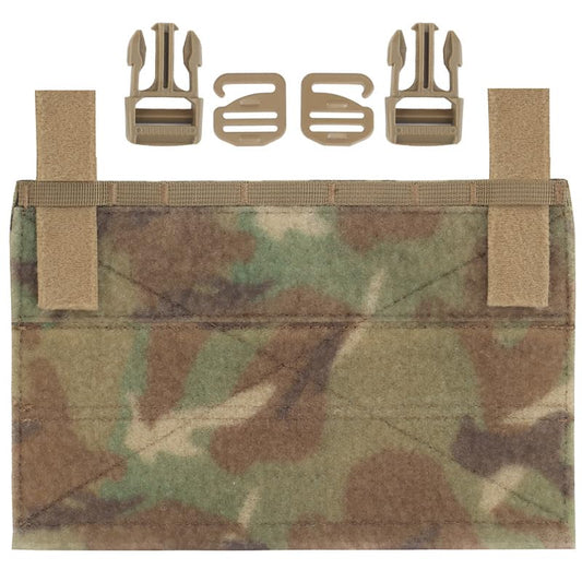 Aekvinks Tactical Gear Crye Precision Front Panel Hook and Loop Placard Platform with Buckle Tactical Vest Adaptive Accessory Plate Board 9.6 * 6.3'' Camo