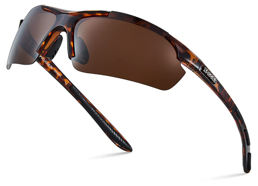 Xagger Polarized Sports Sunglasses for Men Women Wrap Around UV400 Running Baseball Softball Cycling Golf Hiking Fishing Driving Glasses