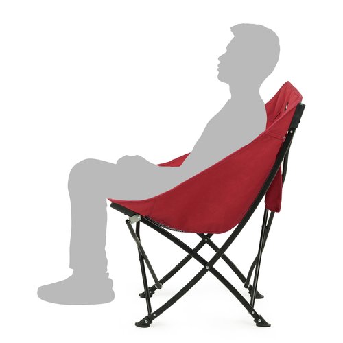 Naturehike Folding Camping Chair, Outdoor Portable Compact Chair, Collapsible & Comfortable, Heavy Duty for Travel Picnic Hiking Fishing Beach, Lightweight Backpack Chair, Red
