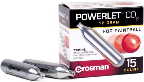 Crosman CC15PB CO2 Powerlet For Paintball (15-Count),Black