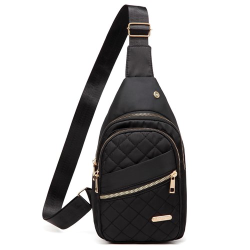 Xsecnua Crossbody Sling Bag Small Sling Backpack, Cross Body Bag Chest Bag for Women Men Travel Hiking Daypack