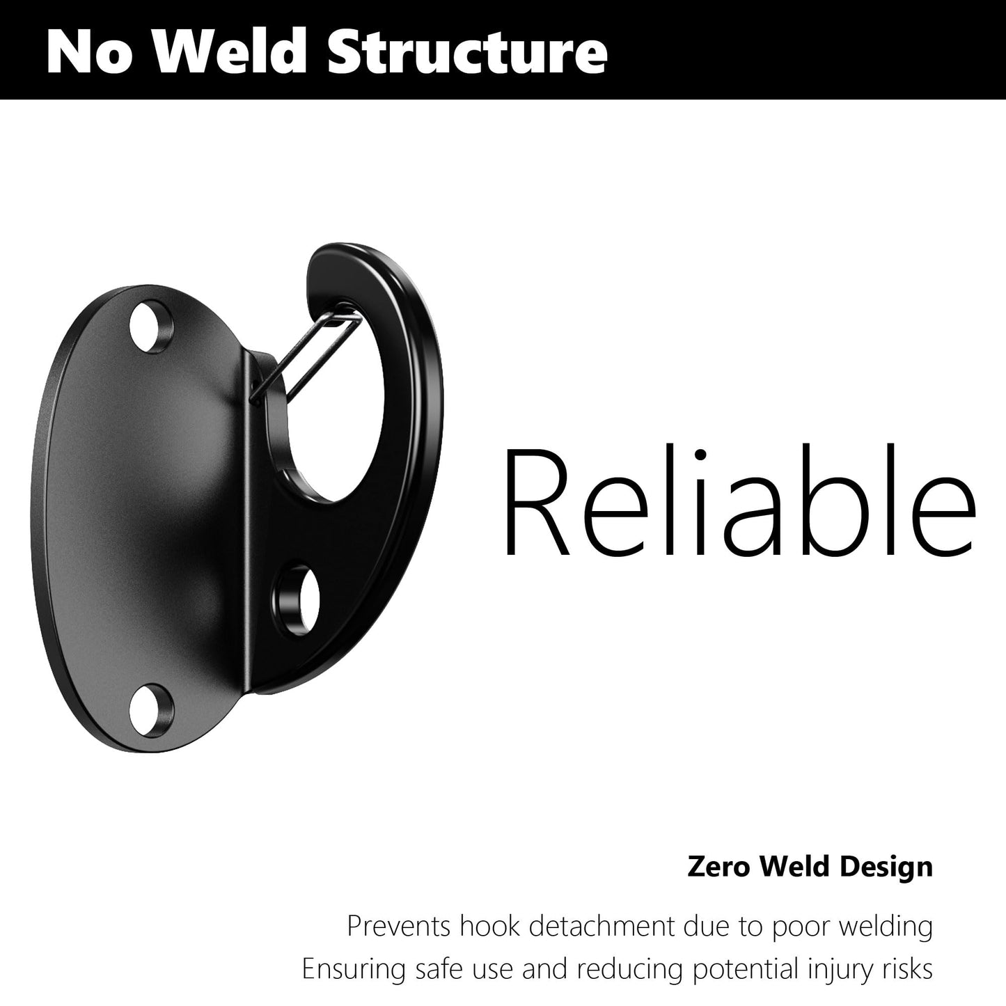 FITKIT 3-Pack Resistance Band Wall Anchor Set, No Weld Wall Mount for Exercise Bands & Suspension Straps – Compact Strength Training Kit for Home Gym Workouts & Physical Therapy