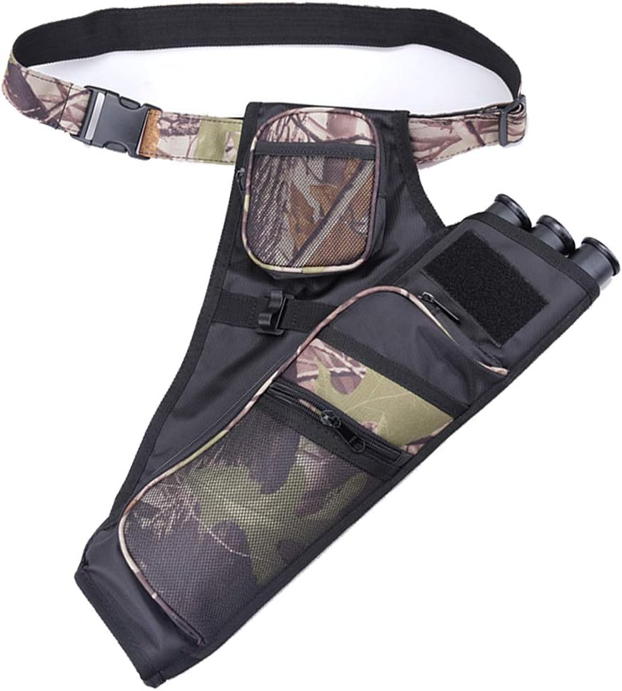 XTACER 3 Tube Hip Quiver Hunting Training Camo Archery Arrow Quiver Holder Bow Belt Waist Hanged Target Quiver