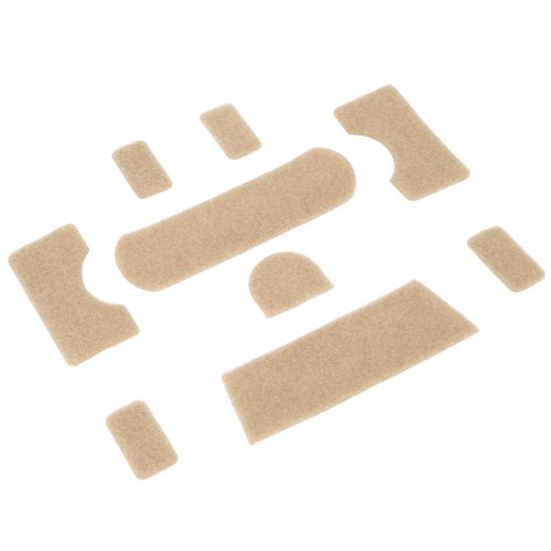 Helmet Hook Loop Sticker,9pcs Clay Color Hook Loop Sticker Strong Adhesive DIY Training Helmet Thickened Back Adhesive Hook and Loop
