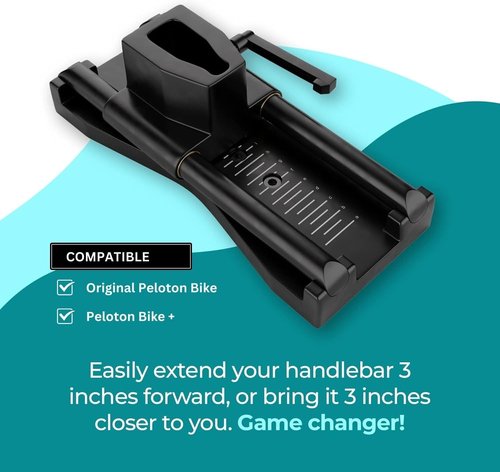 Handlebar Adjuster Compatible with The Peloton Bike and Bike + - Ride with Better Posture - No More Back, Neck and Shoulder Pain - Handlebar Extender Compatible with all Peloton Bike Models