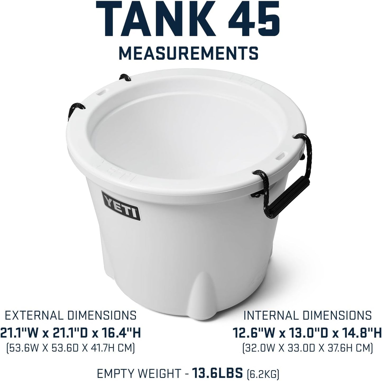 YETI Tank 45 Cooler - Durable Insulated Bucket for Outdoor Adventures