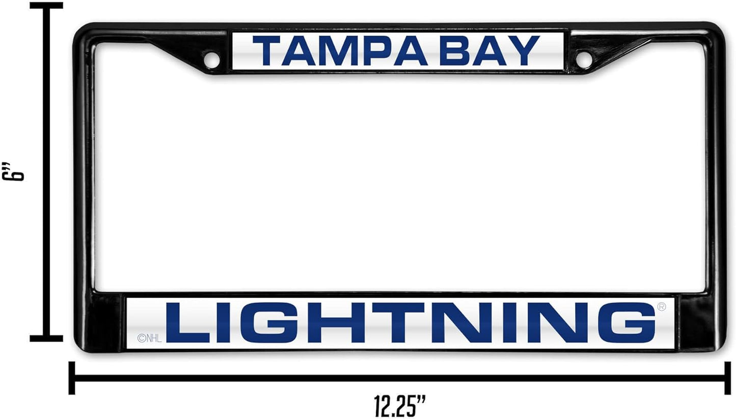 NHL Detroit Red Wings Laser Cut Chrome Frame - 12" x 6" Car Accessory