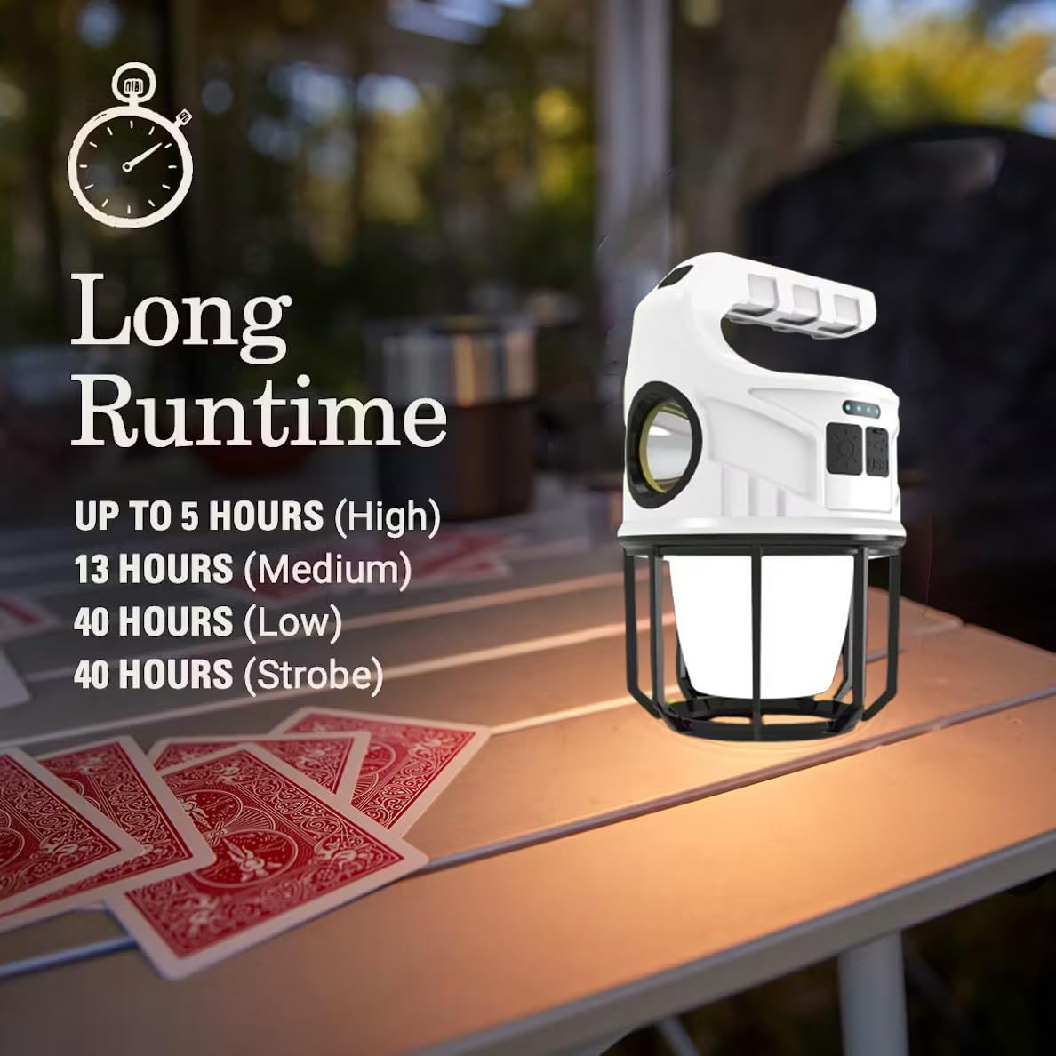 500LM Solar Camping Lantern, Rechargeable LED Light, 7 Modes, Waterproof for Emergency & Outdoor