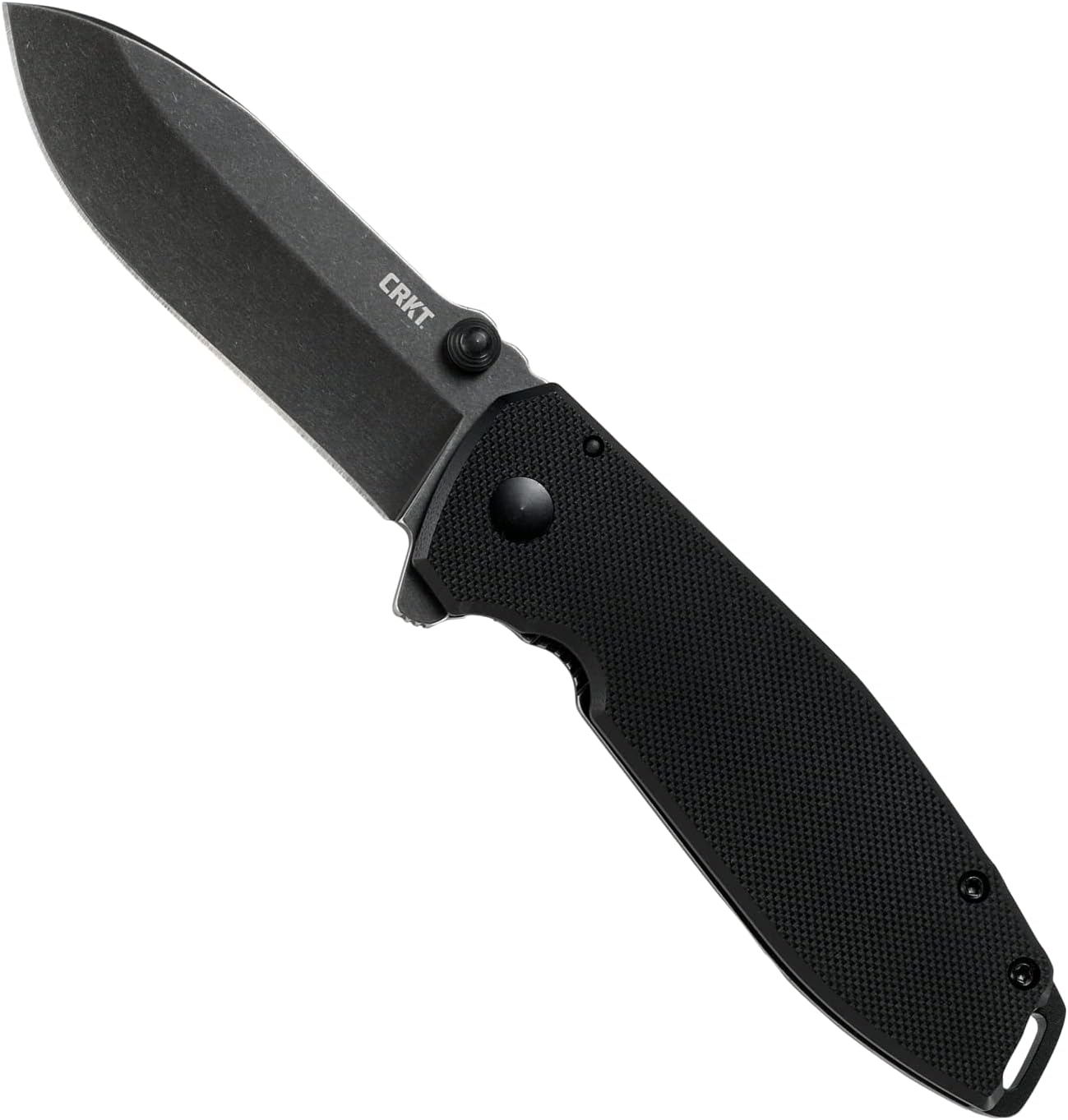 CRKT Squid Everyday Carry EDC Pocket Folding Knife with Frame Lock: Stainless Steel Plain Edge Blade, Stainless Steel Handle, Pocket Clip, 2490KS