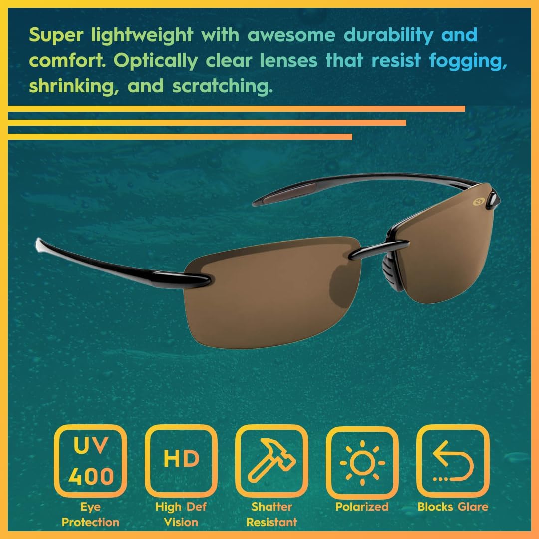 Polarized Fishing Sunglasses with AcuTint UV Blocker - Flying Fisherman Cali