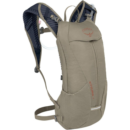 Osprey Kitsuma 7L Women's Biking Backpack with Hydraulics Reservoir, Sawdust Tan