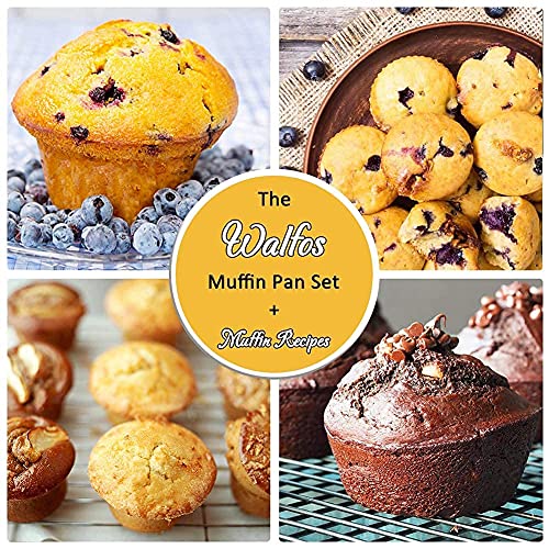 Silicone Muffin Pan Set of 3 Jumbo Regular Mini Cupcake Pans - BPA Free & Non-Stick