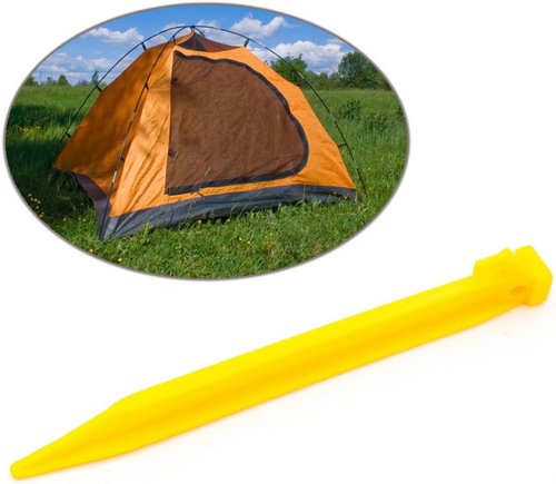 DiER 24x Durable Tent Pegs Plastic Spike Hook Awning Camping Caravan Tent Stakes Kit