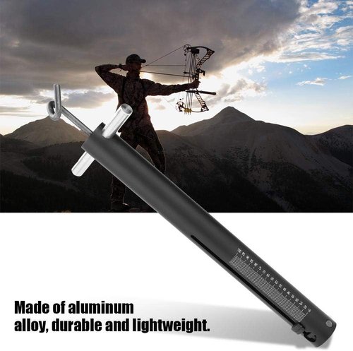 Bow Scale, Portable Heavy Duty Accurate Hand Held Draw Weight Archery Bow Scale Power 15100lbs for Recurve/Compound Bow Hunting (Black) Bow Scale