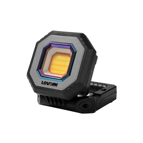 LOVORK Camping Light Work Light 10000mAh 1500LM Rechargeable Magnetic 5 Modes Flood Light IPX5 Waterproof Portable Clamp Light for Outdoor, Emergency, Repairing, Fishing, Power Outages (Gray)