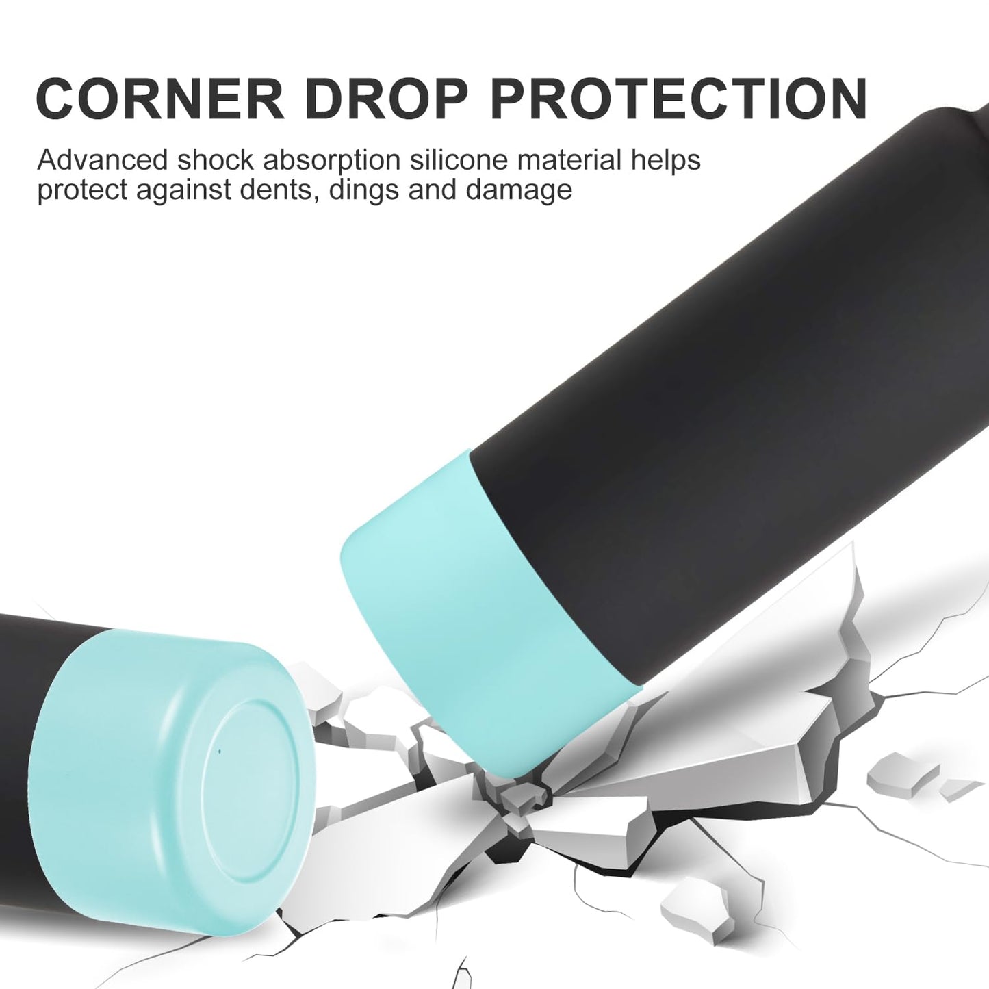 CHEETAH Protective Boot for Hydroflask Water Bottle 12oz - 40oz, BPA Free Bottom Silicone Sleeve Cover, Compatible with All Water Bottles with Bottom Width of 2.87-3.56in