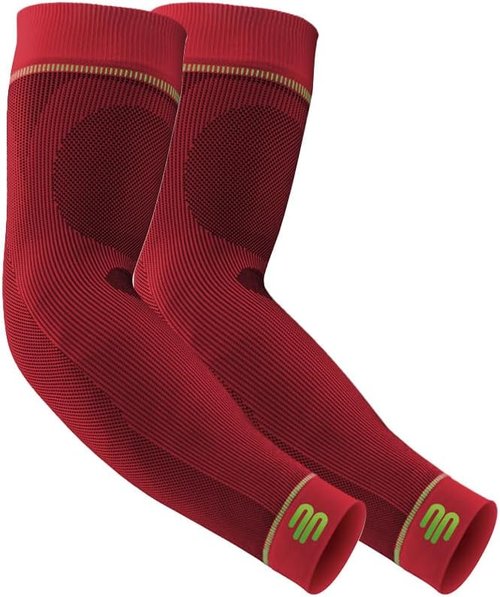 Bauerfeind Sports Compression Arm Sleeves - Gradient Compression Improves Oxygen/Blood Circulation - 1 Pair