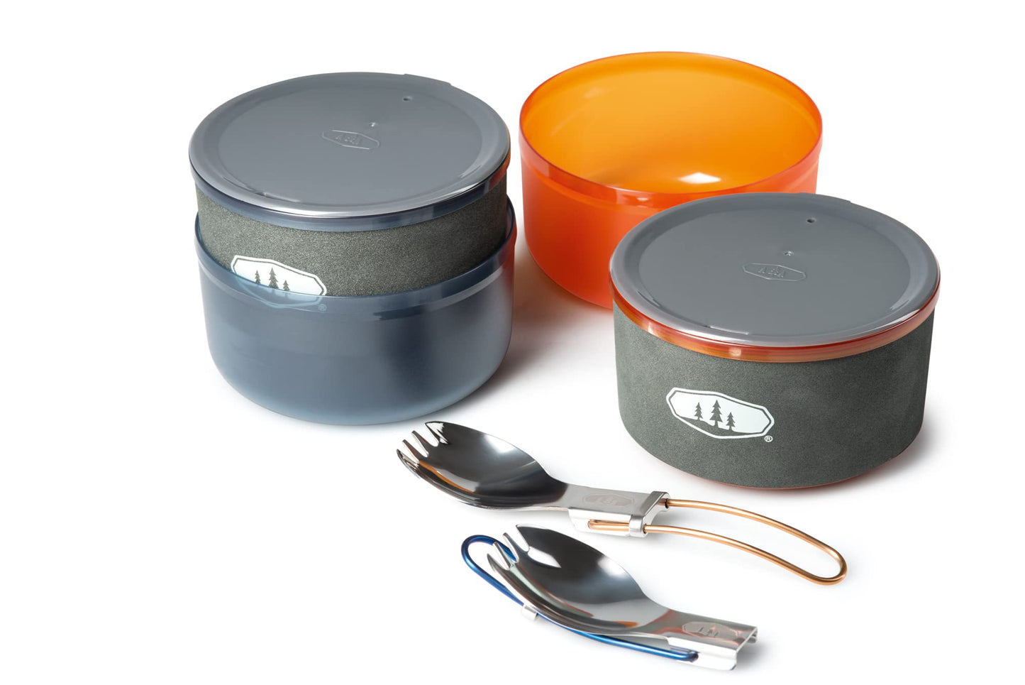 GSI Outdoors Halulite Dualist HS, 2-Person Ultralight Backpacking Cooking and Eating Set