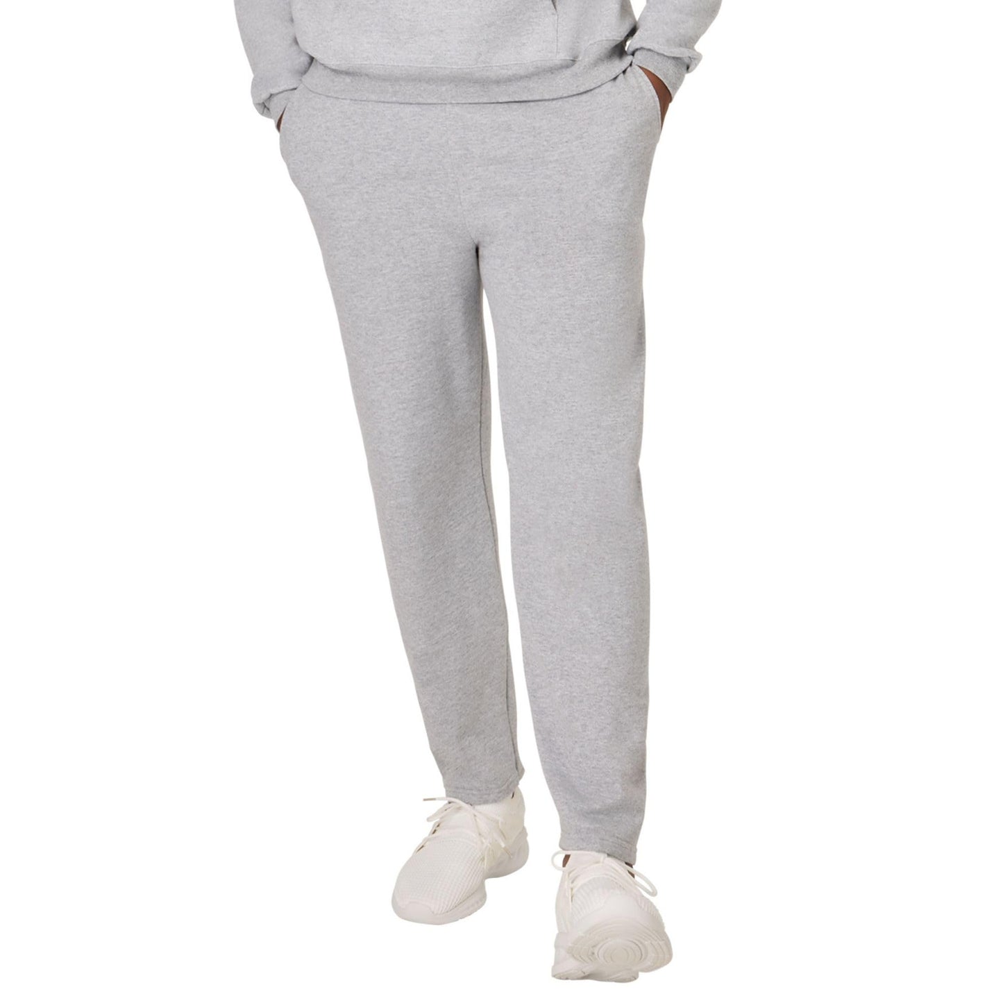 Hanes Men's EcoSmart Open Leg Pant with Pockets, LIGHT STEEL, LARGE