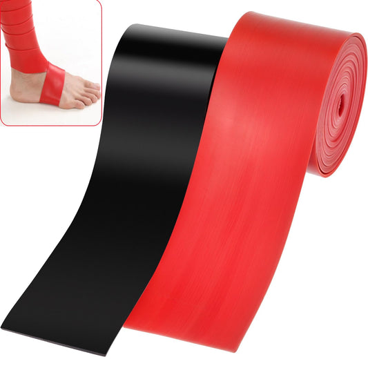 2 Pcs Muscle Floss Bands, Compression Bands with Storage Bag, Mobility and Recovery Bands for Improving Movement, Increasing Circulation & Reducing Soreness (Red & Black)