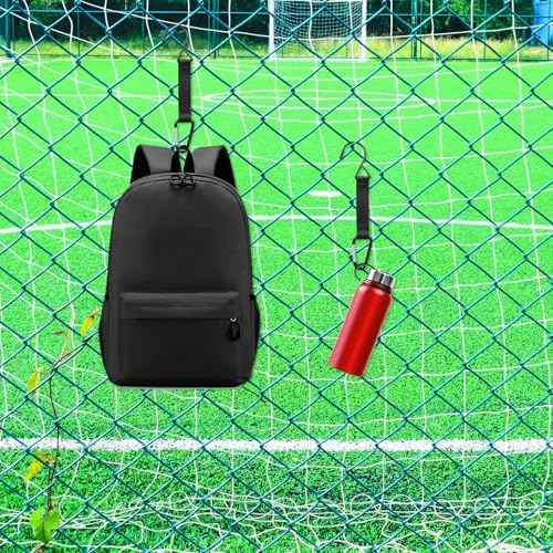 Fence Hooks for Bat Bags and Water Bottle, Hanging Buckles, Fence Clips for Backpacks, Metal Hanging Hooks for Baseball Tennis Softball Football Bag Outdoor Sports