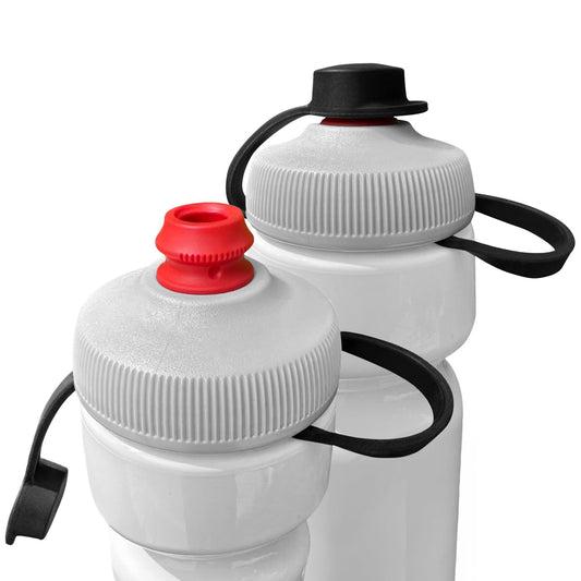 Samorillo 2-Pack Mud Guard with Durable Handle for Polar Bottles - Fits Red Nozzles Only - Bottle Top Not Included - BPA-Free, Phthalate-Free, Lead-Free Silicone Muck Cap/Mud Cap